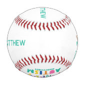 自閉症に対する独自性の認識を離してはいけない 野球ボール (裏面)