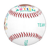 自閉症に対する独自性の認識を離してはいけない 野球ボール (正面)