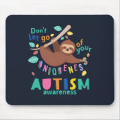 自閉症に対する認識が、自分の個性を捨てない マウスパッド (正面)