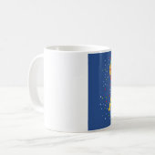 自閉症に対する認識の月 コーヒーマグカップ (正面左)
