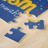 自閉症に対する認識の月 ジグソーパズル (側面)