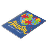 自閉症に対する認識の月 ノートブック (左側)