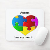 自閉症に私のハートのマウスパッドが…あります マウスパッド (マウス)