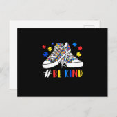 自閉症に関する優しい認識パズル 案内ポストカード (正面/裏面)