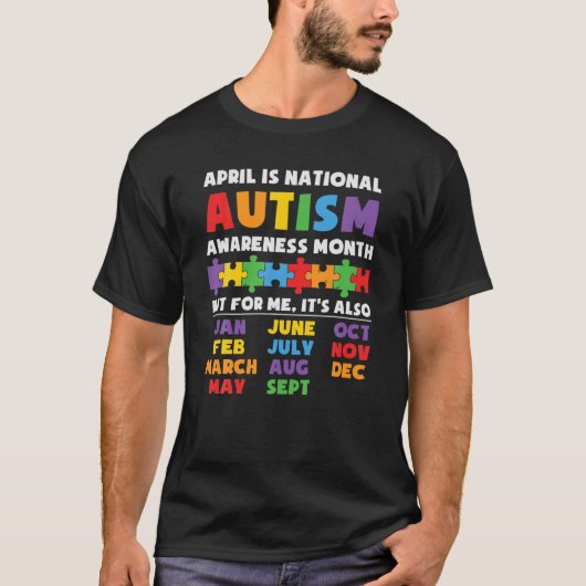 自閉症に関する認識が、母親のパパ Tシャツ (正面)