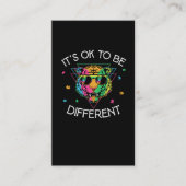 自閉症に関する認識を男の子が自閉的な子どもをタイガーに 名刺 (正面)