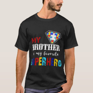 自閉症に関する認識Brotherシャツ、自閉症に関する認識D Tシャツ