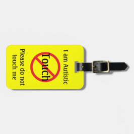 自閉症に関する警告、情報が完全に漏れる ラゲッジタグ