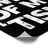 自閉症のおもしろいシャツは僕の閉口を恐れている ポスター (角)