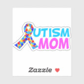 自閉症のお母さんかわいいピンクの青のお母さんの日 シール (シート)