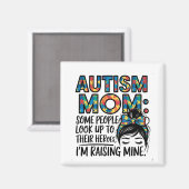 自閉症のお母さんヒーローに憧れる人もいる マグネット (正面/裏面)