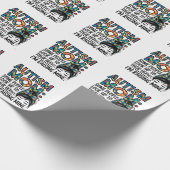 自閉症のお母さんヒーローに憧れる人もいる ラッピングペーパー (角)