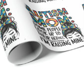 自閉症のお母さんヒーローに憧れる人もいる ラッピングペーパー (ロールコーナー)