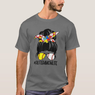 自閉症のお母さん、人生をめちゃくちゃにしたお母さん、ソフトボールMO Tシャツ