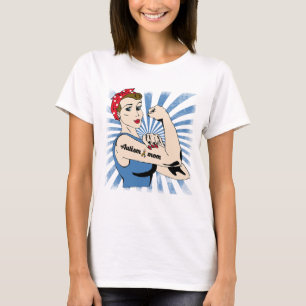 自閉症のお母さん- Tシャツ