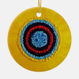 自閉症のためのチームMatthewのヒマワリ セラミックオーナメント