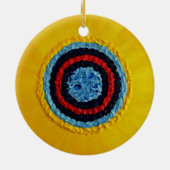 自閉症のためのチームMatthewのヒマワリ セラミックオーナメント (裏面)