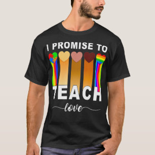 自閉症のアフリカ教えLGBTプライドを愛すると約束 Tシャツ