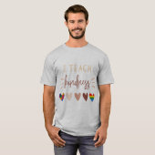 自閉症のアフ教えリカLGBTプライド  Tシャツ (正面フル)