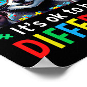 自閉症のアライグマ違う自閉症になってもいい ポスター (角)