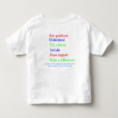 自閉症のオリンピック! ~の幼児のTシャツ トドラーTシャツ (裏面)