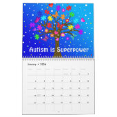 自閉症のカレンダー カレンダー (1月 2026)