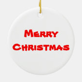 自閉症のクリスマスのオーナメント セラミックオーナメント (裏面)