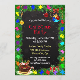 自閉症のクリスマスパーティー 招待状