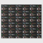 自閉症のクリスマス ラッピングペーパー (フラット)