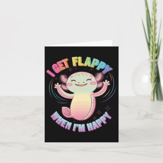 自閉症のサポートAxolotlをスティミング時にフラッピーになる カード (正面)