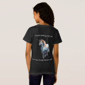 自閉症のシャツ – 強ユニークみ Tシャツ (裏面フル)