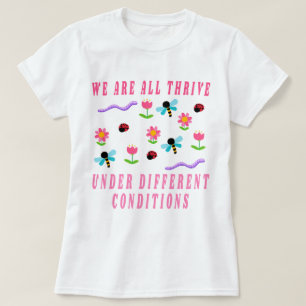 自閉症のシャツ、私たち考えは異なる、特別なEd Tシャツ