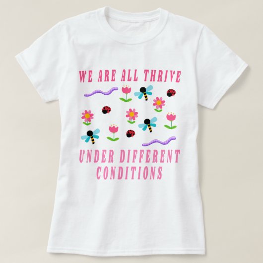 自閉症のシャツ、私たち考えは異なる、特別なEd Tシャツ (デザイン正面)