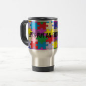 自閉症のステンレス製のタンブラーへの終わり トラベルマグ (正面左)