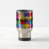 自閉症のステンレス製のタンブラーへの終わり トラベルマグ (中央)