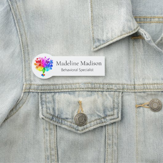 自閉症のスペクトルツリー 名札 (インサイチュ)