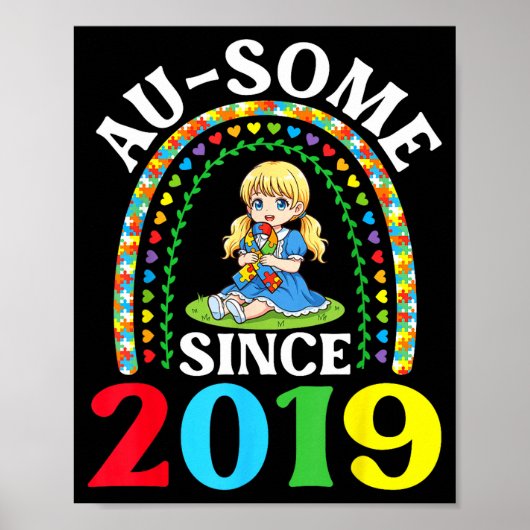 自閉症のスペシャル 2019年からオーサム 7歳の誕生日 ポスター (正面)