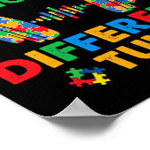 自閉症のチューン違う認識度の子供にロックイン ポスター (角)