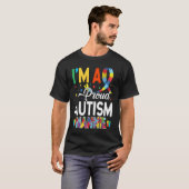 自閉症のナニーです、自閉症啓発活動を応援 Tシャツ (正面フル)