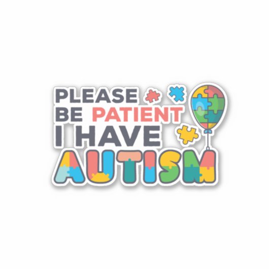 自閉症のパズル シール (正面)