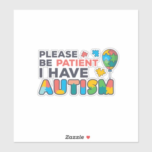 自閉症のパズル シール (シート)