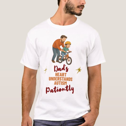 自閉症のパパの優しさがわかるギフト Tシャツ (正面)