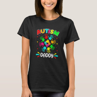 自閉症のパパパズルサポートファミリーオートティスアワーン Tシャツ