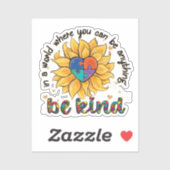 自閉症のヒマワリは優しい シール (シート)