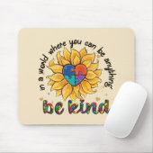 自閉症のヒマワリは優しい マウスパッド (マウス)