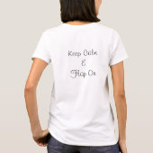 自閉症のプライド-私が幸せである時私はFlappyを得ます Tシャツ (裏面)