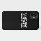 自閉症のホットな彼氏大好き BF 自閉症 ハート Case-Mate iPhoneケース (裏面(横))