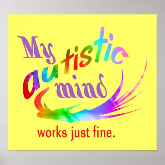 自閉症のマインドポスター ポスター (正面)