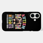 自閉症のママが育てるヒーロー お団子ヘア 自閉症 Case-Mate iPhoneケース (裏面 (横))
