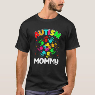 自閉症のママパズルサポート家族自閉症アワーン Tシャツ
